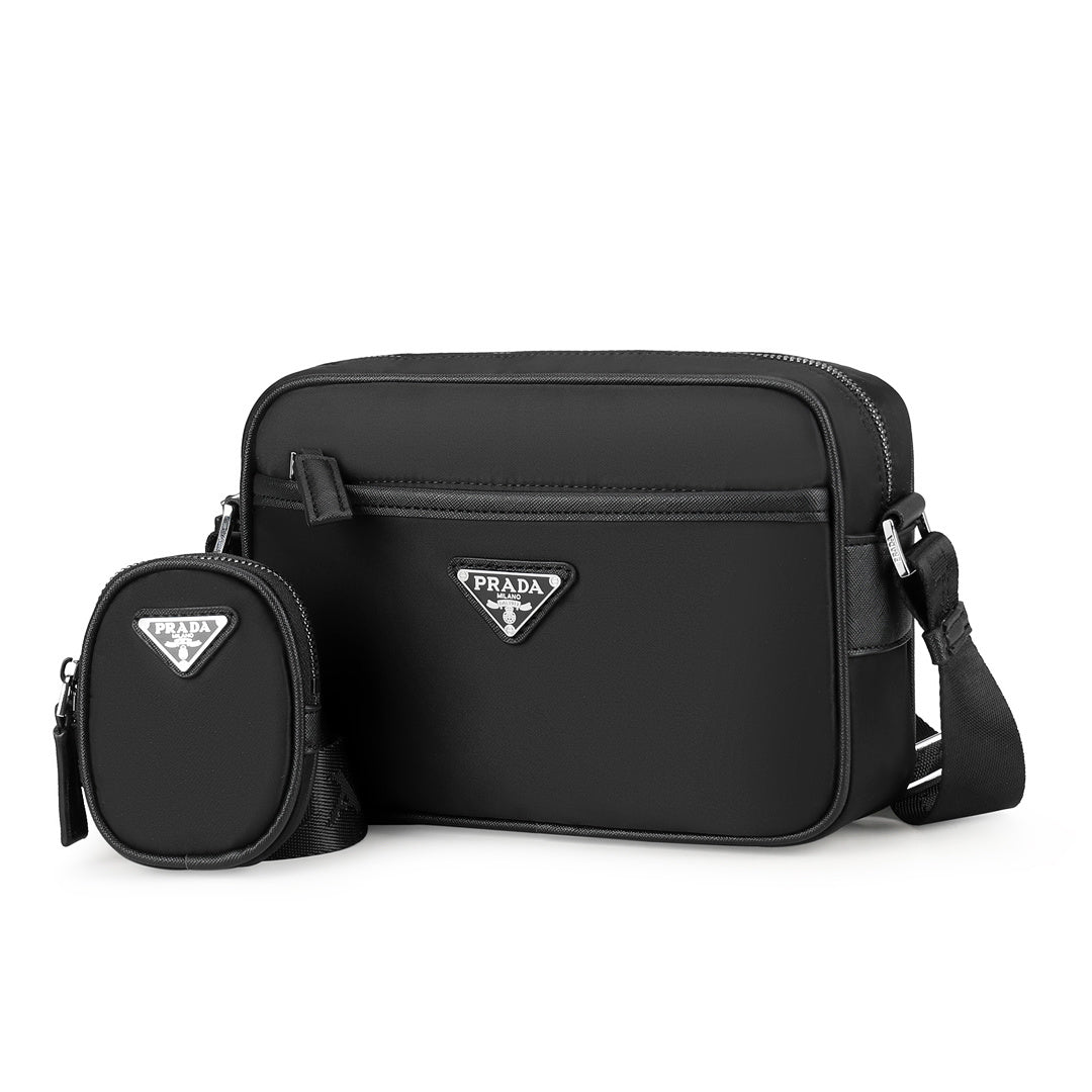 PRDA Re-Nylon camera-style shoulder bag